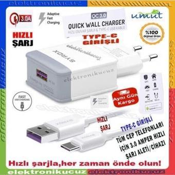 Huawei P30 Lite  Şarj Aleti Type C 18w 3a Şarj Set Type-c_q32