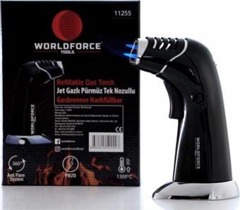 Worldforce 11255 Turbo Torch Piezo 1300° Doldurulabilir Jet Pürmüz