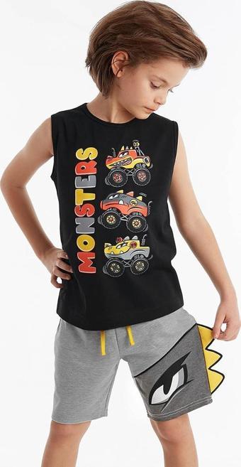 Monster Cars Erkek Çocuk T-shirt Şort Takım