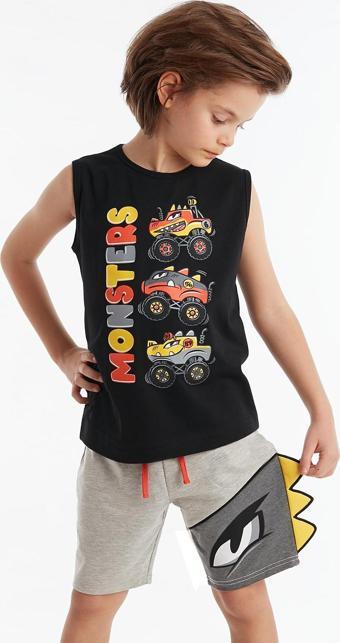 Monster Cars Erkek Çocuk T-shirt Şort Takım