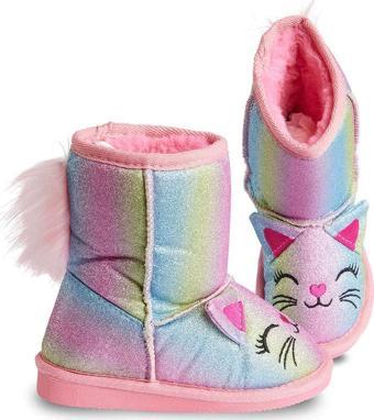 Kedi Renkli Simli Kız Çocuk Bot
