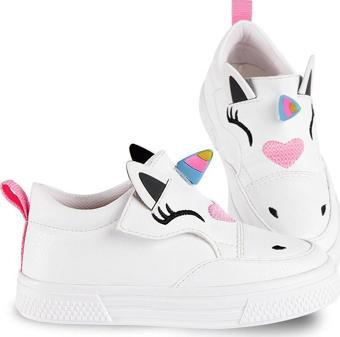 Unicorn Beyaz Kız Sneakers Spor Ayakkabı