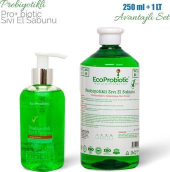 Prebiyotikli Sıvı El Sabunu 250 ml 1 Lt Set