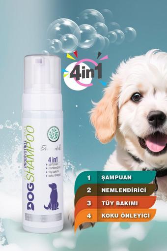 4 In 1 Köpek Şampuanı, Koku Önleyici, Nemlendirici, Doğal Tüy Bakımı, Pet Koku Giderici