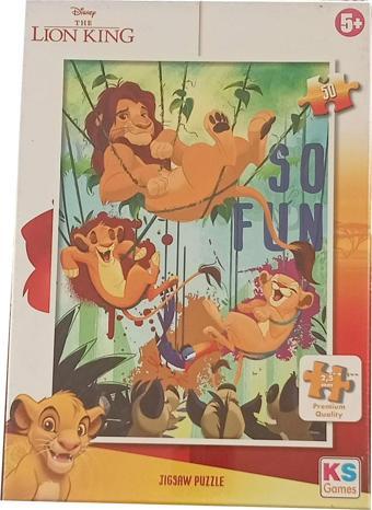 The Lion King 50 Parça Çocuk Puzzle Aslan Kral Pazıl