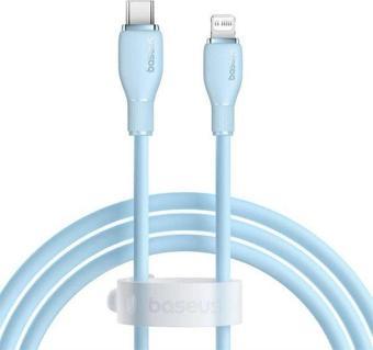 Baseus Pudding Hızlı Şarj Özellikli Type-C to Lightning 20W Kablo 1.2m. Mavi