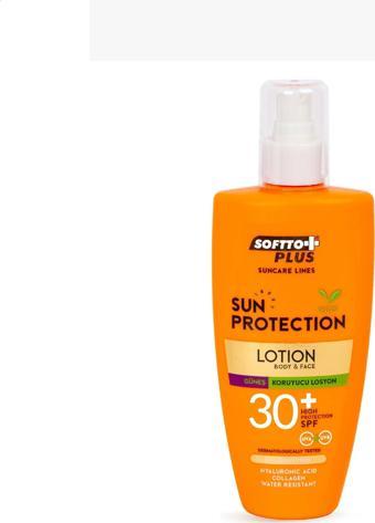 30 spf koruyuculu vücut ve yüz güneş losyonu UVA&UVB 200 ml