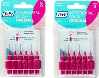 Tepe Arayüz Fırçası 6 Lı Blister Pembe 0.4 Mm | 2 Adet