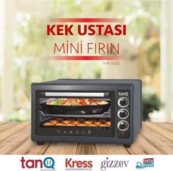 Kek Ustası Mini Fırın Tmf-3600 Siyah