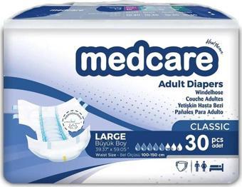 MEDCARE Yetişkin Hasta Bezi Large Classic (Büyük Boy) 30 adet