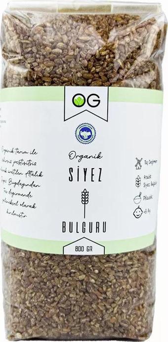 Organik Pilavlık Siyez Bulguru 800 Gr +8 Ay