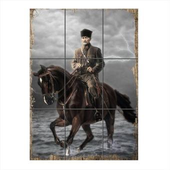 Bedeko Mustafa Kemal Atatürk 9 Parça Puzzle Tablo