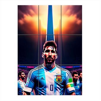 Bedeko Lionel Messi Arjantin 9 Parça Puzzle Tablo