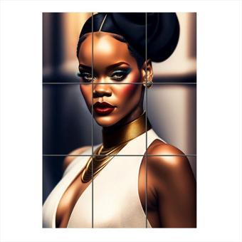 Bedeko Rihanna Mdf 9 Parça Puzzle Tablo