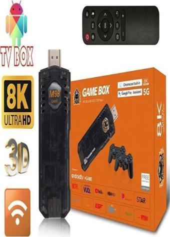 5g 8k Ultra Hd 64 Gb Tv Box + Game Box Android Tv + Oyun Konsolu 2in1 Netflix