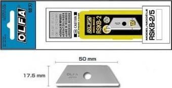 OLFA RSKB-2/5B Emniyetli Maket Bıçağı Yedeği 5'li Tüp (SK-3,SK-4,SK-5,SK-9,UTC-1 için)