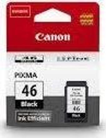 BK Canon PG-46 Siyah Orijinal Kartuş (Bitmeyen kartuşa uyumlu delik ve hazır) - Canon Pixma E404/E414/ 