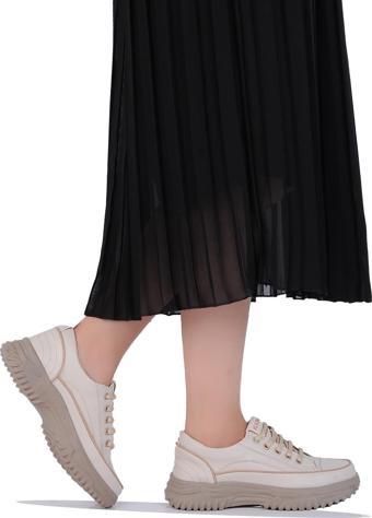 Kuum London K108950 Bej Exclusıve Kadın Kışlık Casual Ayakkabı