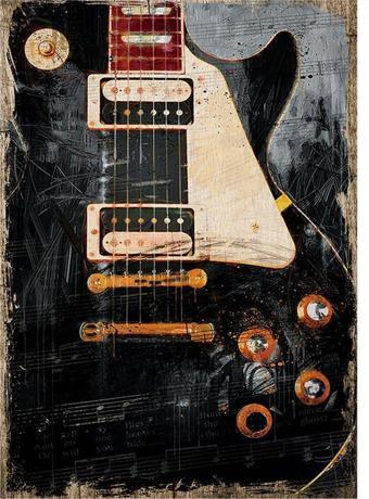 Bedeko Gibson Gitar Art Mdf Poster