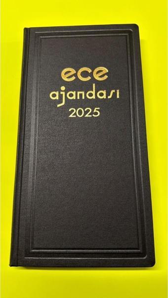 Ece Ticari Ajanda Asya Günlük Çizgili 17x33 CM 2025 Yılı Günlük Çizgili Ticari Ajanda