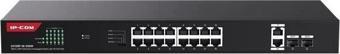 Ip-com G1120p-16-250w 16 Port Gıgabıt+2xgb Rj45/sfp Uplınk 230w Poe Rackmount Swıtch