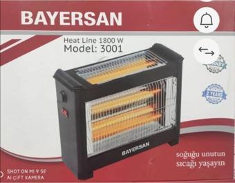 Bayersan 1800 Volt Elektirikli Isıtıcı Soba