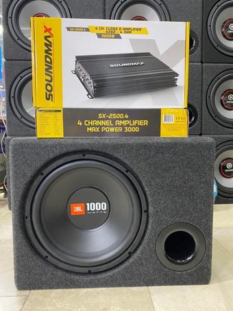 Jbl Paket Set Jbl 30 Cm Kabinli Bass 1000w 4 Kanallı Anfi 3000wat