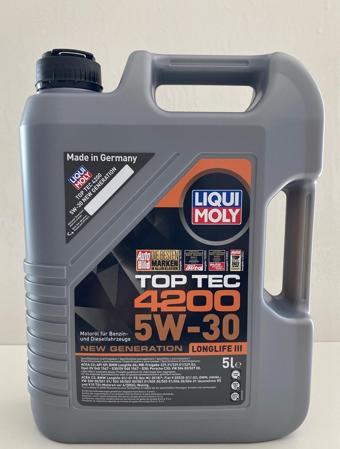 Liqui Moly Top Tec 4200 5W-30 5 L Motor Yağı (Üretim Yılı: 2023)