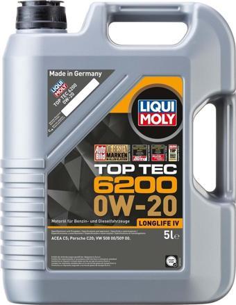 Liqui Moly Top Tec 6200 0W-20 5 lt Motor Yağı - 2024