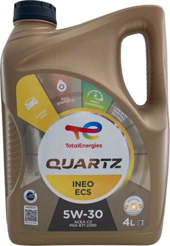 TOTAL QUARTZ INEO ECS 5W-30 4 LT MOTOR YAĞI 12/2023