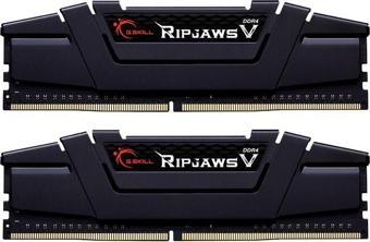 GSkill RipjawsV 64GB (2X32) DDR4-4000Mhz CL18 Siyah 1.35V(F4-4000C18D-64GVK) Dual Kit Ram