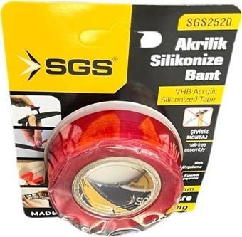 Sgs Akrilik Çift Taraflı Silikonize Bant (18 MM 2 M)