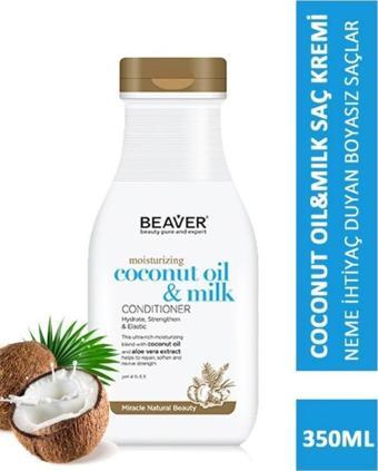 Beaver Coconut Oil Milk Moisturizing Saç Bakım Kremi 350 ml