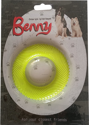 Benny Köpek Oyuncağı Yuvarlak 9,5 cm Sarı