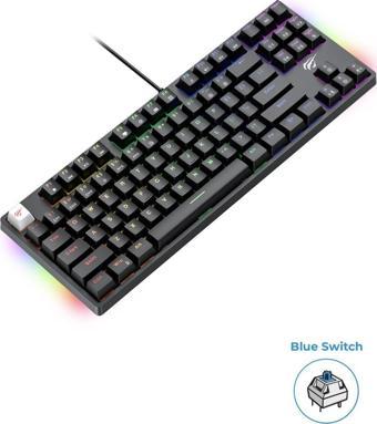 Havit Gamenote Kb890l Rgb Mekanik Klavye - Anti Ghosting Blue Switch