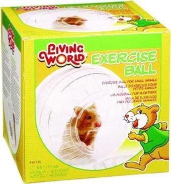 Living World Hamster Topu Şeffaf Standli -Orta 17cm