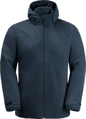 Jack Wolfskin 1115311-1010 Taubenberg 3IN1 Jkt M Erkek Outdoor Mont