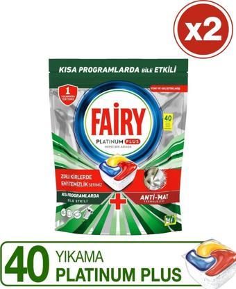 Fairy Platinum Plus Bulaşık Makinesi Deterjanı Kapsülü 80 Yıkama