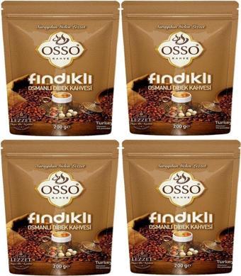 Osso Fındıklı Osmanlı Dibek Kahvesi 4X200Gr