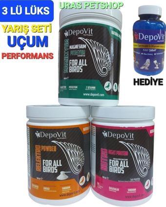 DEPOVİT Depovit 3 Lü Performans Seti Protein 500 Gr - Magnezyum 500 Gr - Relektro Elektrolit 500 Gr