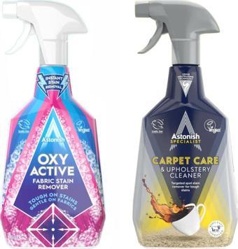 Astonish Vegan Leke Çıkarıcı Yıkama Öncesi Sprey 750 Ml + Koltuk ve Halı Temizleyici 750 Ml