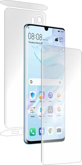 Huawei P30 Pro İle Uyumlu Ön-Arka 360 Fullbody Darbe Emici Kaplama ve Hd Ekran Koruyucu