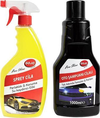 Gojo Hızlı Cila 730 Ml + Cilalı Oto Yıkama Şampuanı 1000 Ml