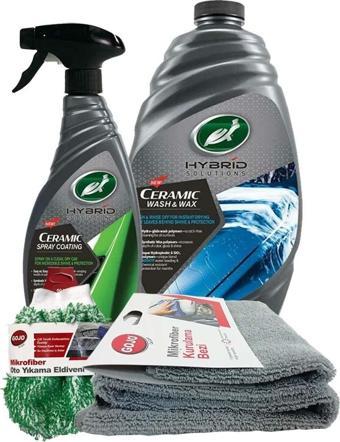 Turtle Wax Hibrid Seramik Yıkama & Boya Koruma 4 LÜ SETİ