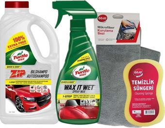 Turtle Wax Hızlı Cila+60 Yıkama+Kurulama Havlusu+Sünger