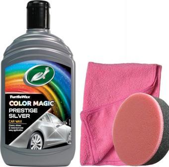 Turtle Wax Renk Yenileyici Gri Cila 500 Ml + Uygulama Süngeri + 3  bez