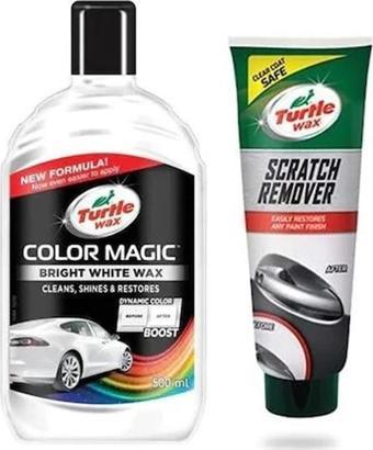 Turtle Wax Renkli Cila Beyaz + İnce Çizik Giderici Pasta 100 Ml