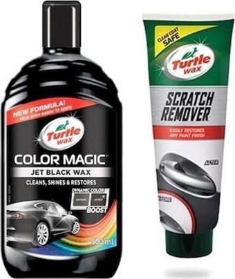 Turtle Wax Renkli Cila Siyah + İnce Çizik Giderici Pasta 100 Ml