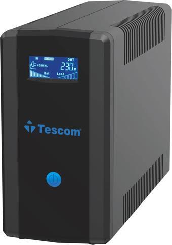 Tescom Leo+ 1500va 1f/1f (2x9ah) 5/10dk Lcd Lıne Interaktıf Ups