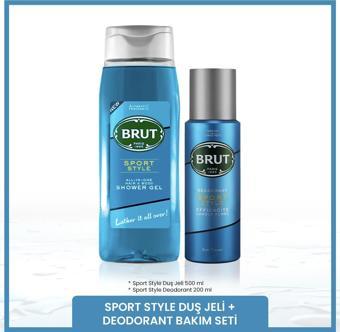 Sport Style Erkek Bakım Seti Deodorant 200 ml, Duş Jeli 500 ml 